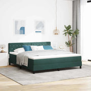 Letto a molle con materasso Verde Scuro 180 x 200 cm Velluto 3339125