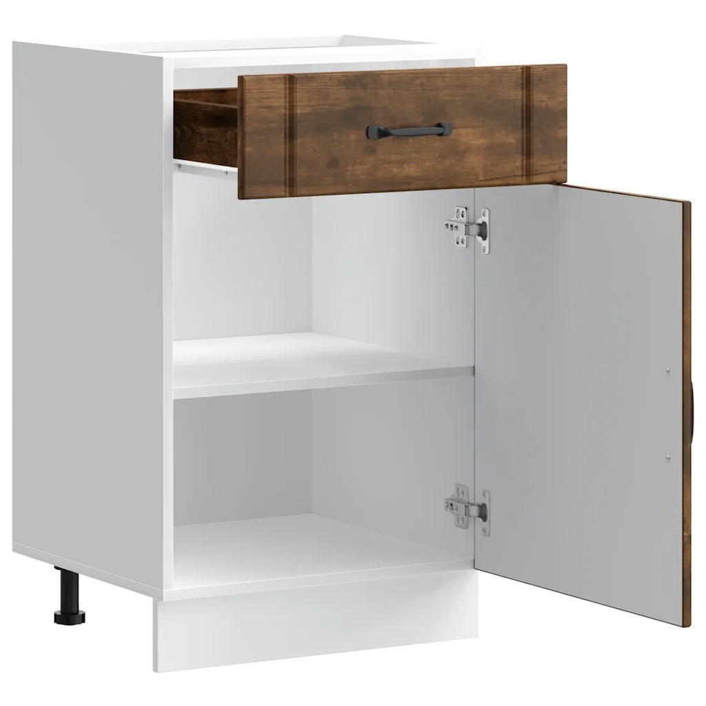 Base da Cucina Lucca Rovere Fumo in Legno Multistrato