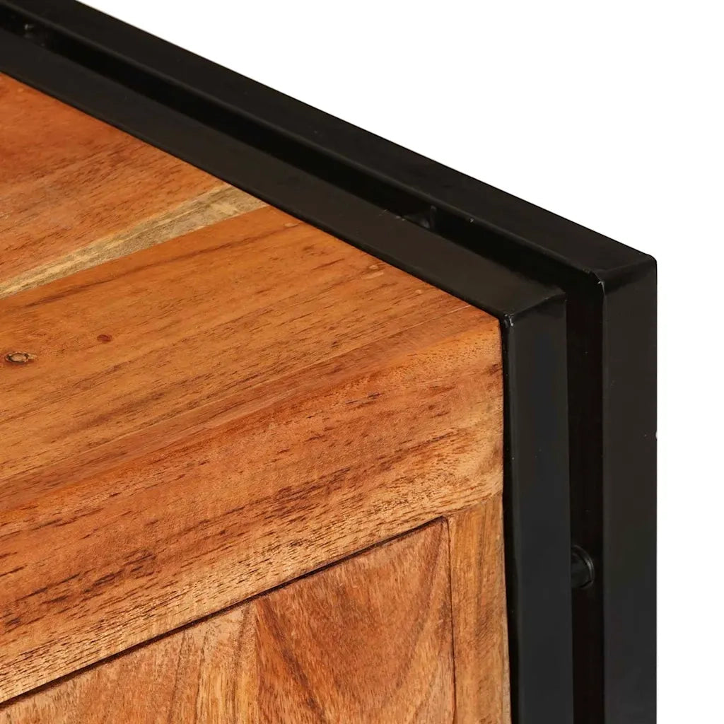 Mobile TV Marrone 120 x 33 x 50 cm legno massello di acacia 4104752