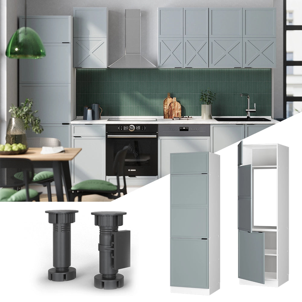 Vicco Armadio frigorifero Blu-grigio chiaro 60 cm