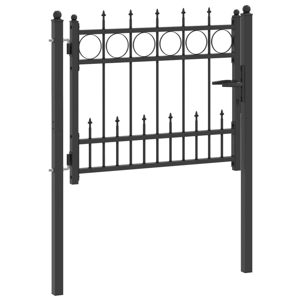 Cancello per recinzione HORST 100 x 75 cm Metallo Nero 42034068