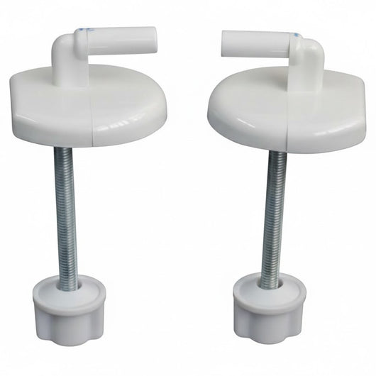 Cerniera Ricambio Sedile Termoindurente Saniplast Bianca 2 pezzi