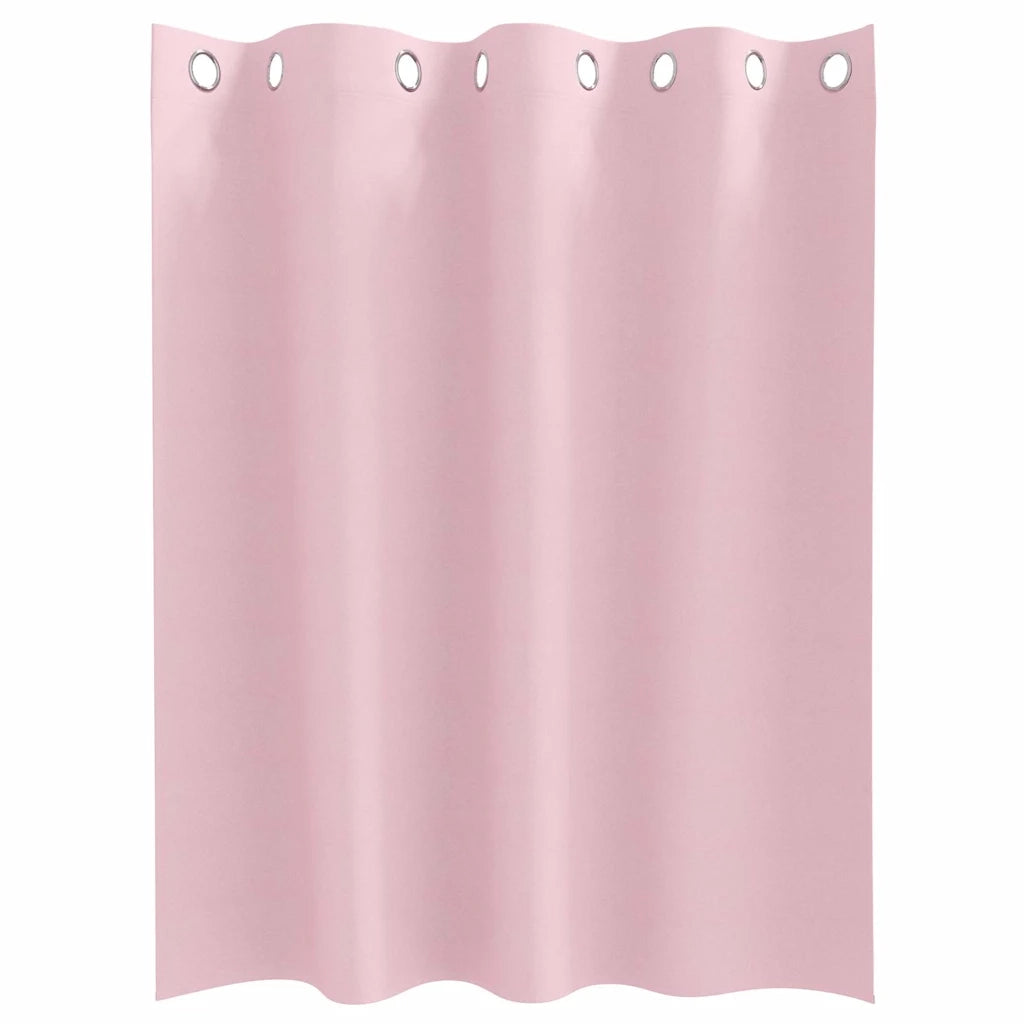 Tende Blackout con Anelli 2 pz Rosa baby 140 x 140 cm 4107408
