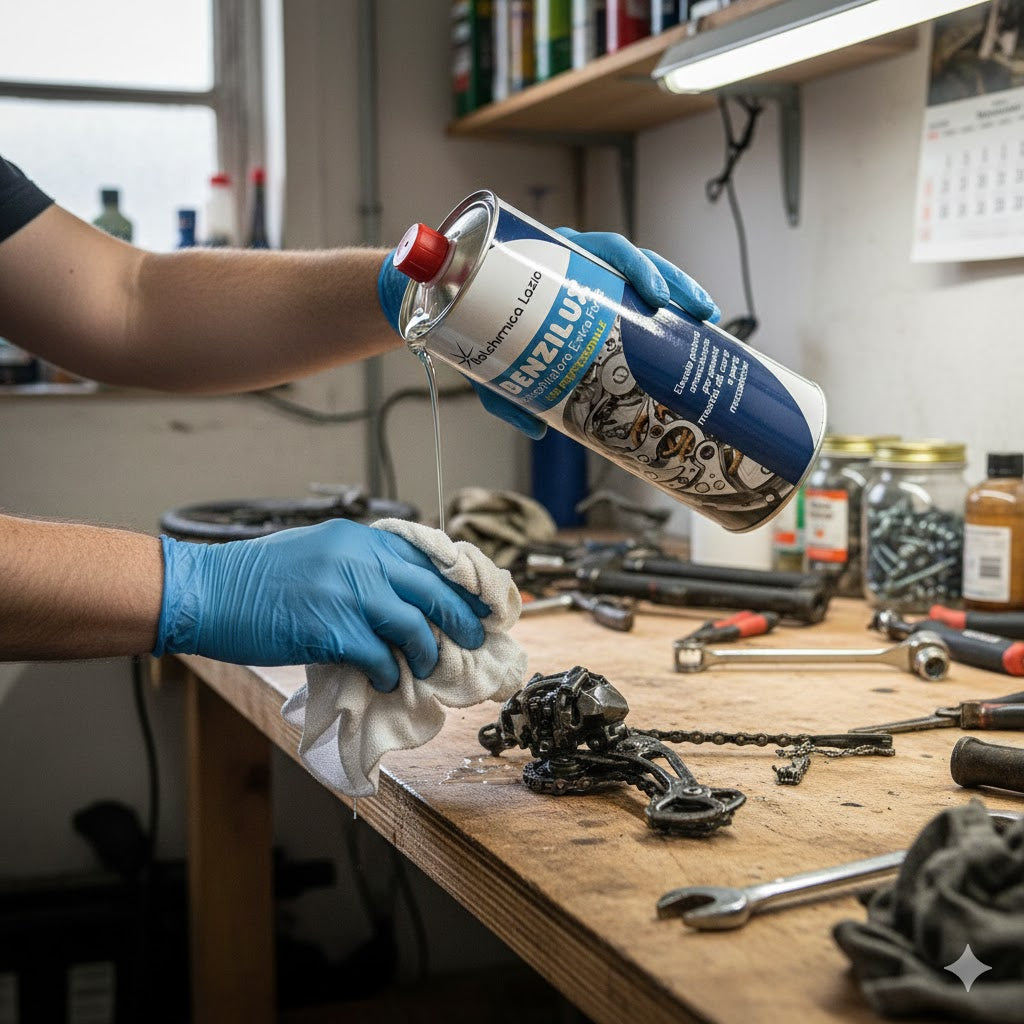 Smacchiatore Extra Forte Benzilux Solvente Idrocarburi Trasparente 1 lt Confezione 12 pezzi