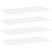Ripiani per Libreria 4pz Bianchi 80x40x1,5 cm Legno Multistrato 805330