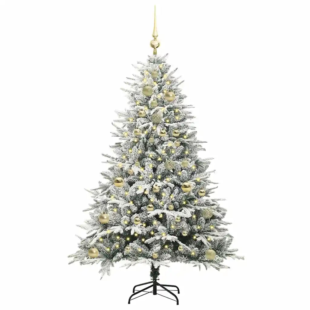Albero di Natale Artificiale Pre-illuminato con Set di Palline 3395388
