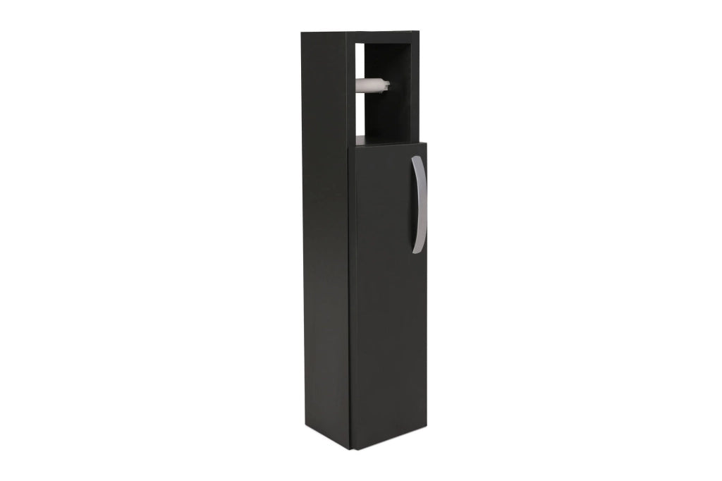 Portarotolo in legno "Star" - 15 x 12 x 65 cm - Grigio antracite