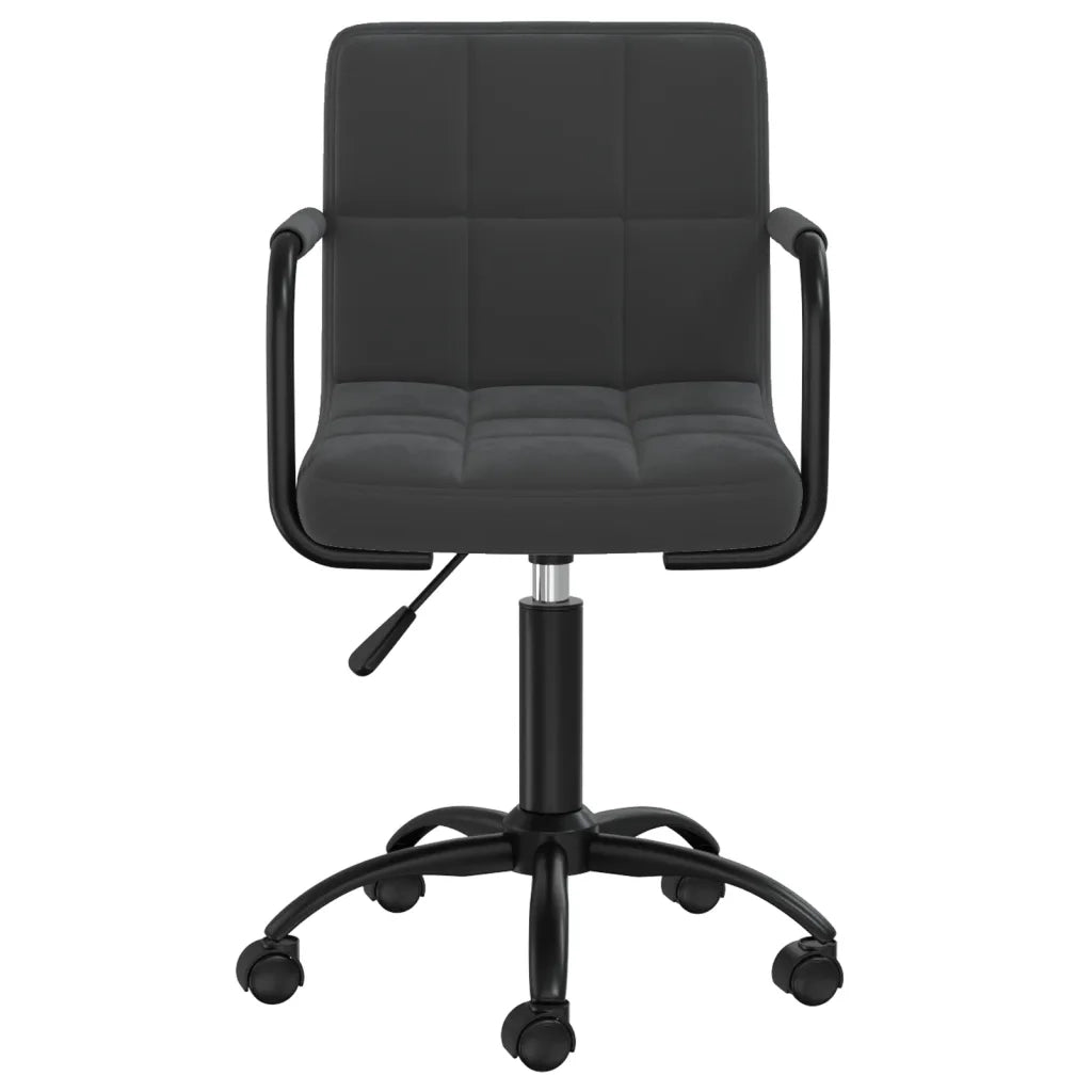 Sedia Girevole da Ufficio | Sedia da Gaming Nera in Velluto