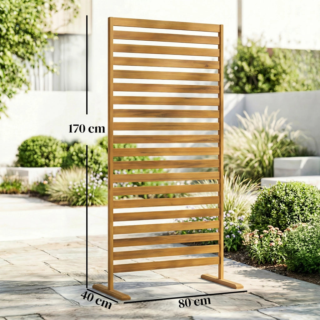 Paravent per Esterno in Legno ¨C zephmum ¨C 80x40x170 cm Marrone