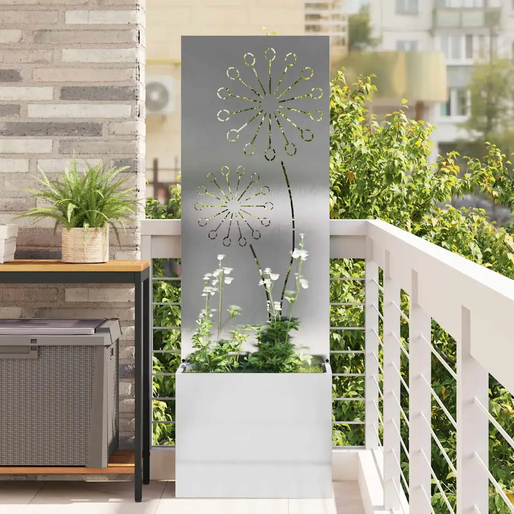 Schermo per privacy in giardino Traforo Argento 50 x 150 cm CFW1598964