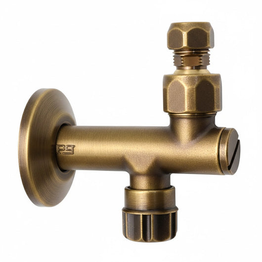 Rubinetto Sottolavabo Bronzato Porta e Bini Filtro a Snodo 10 mm 1/2