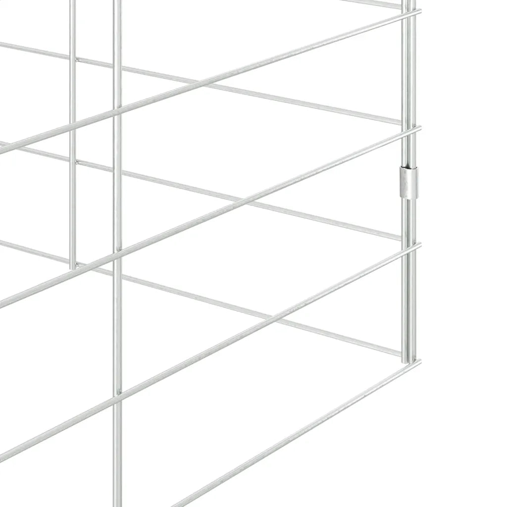 Gabbia per Conigli Argento 300 x 100 x 210 cm Acciaio zincato CFW9269951