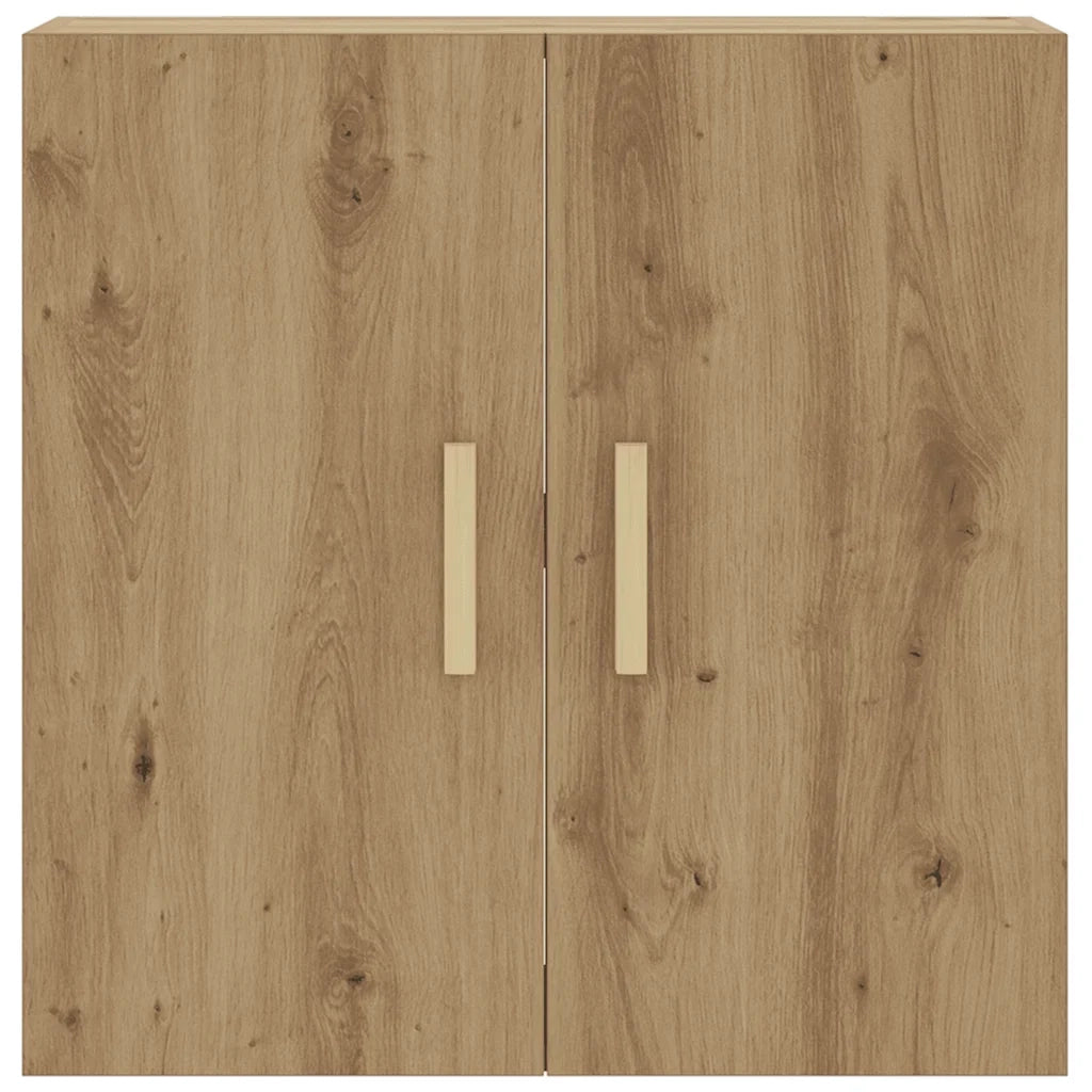 Mobile contenitore scandinavo a parete 60 x 31 x 60 cm design salvaspazio legno di rovere ingegnerizzato realizzato artigianalmente 02_0051024