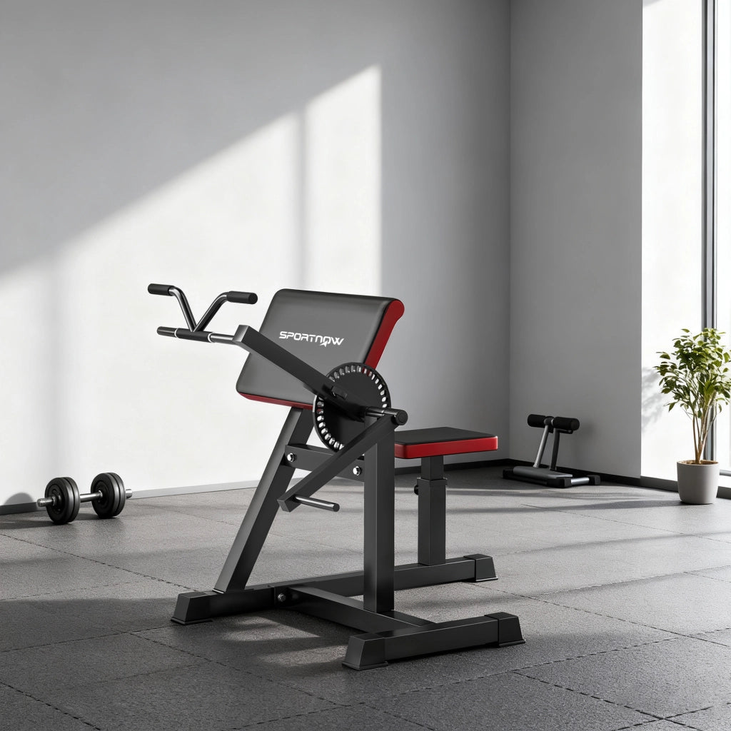 Panca Curl Predicatore Regolabile 2 in 1 ¨C Zephmum ¨C Con Sedile e Supporto Gomiti