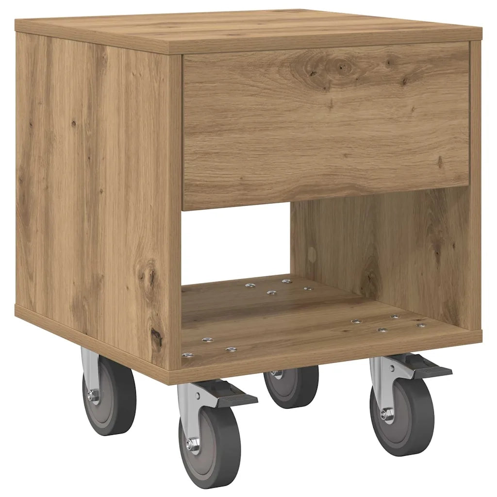Comodino 2 pcs Rovere artigianale 40,5 x 40 x 48 cm