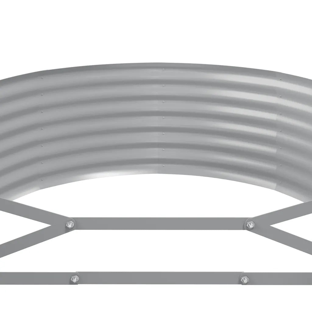 Letto da Giardino in Acciaio Zincato 175x100x36 cm Antracite 318991