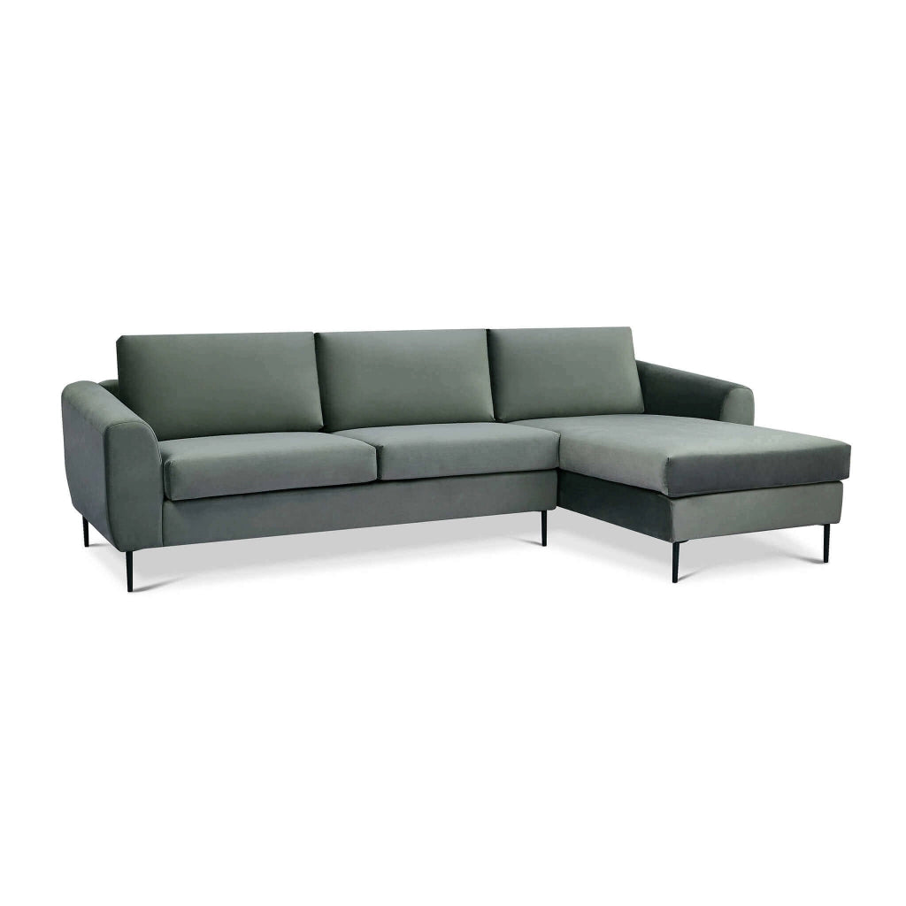 Divano moderno con chaise lounge in Tessuto cm 181x96x84 - RIKI