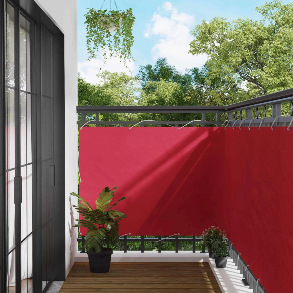 Schermo da balcone Borgogna 110 x 1000 cm Tessuto Oxford 42030915