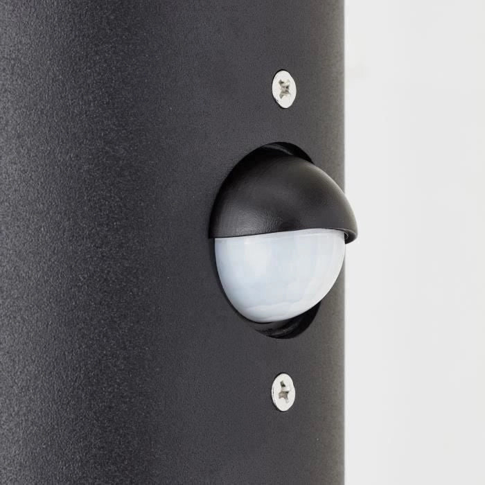 Applique esterno Sergioro 2L con rilevatore, depoli nero, 2x27 20w, lampadina non inclusa