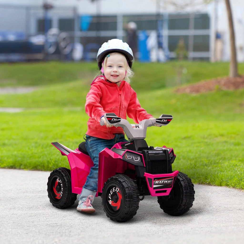 Giroletto Quad Elettrico per Bambini 18-36 Mesi ¨C Zephmum ¨C Rosa 70x41.5x48.5 cm
