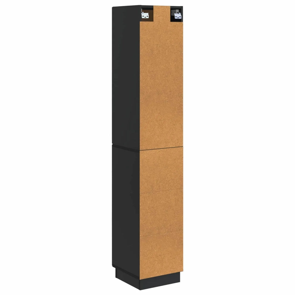 Set di armadi 2 pcs Nero 33 x 34,5 x 87 cm Legno ingegnerizzato