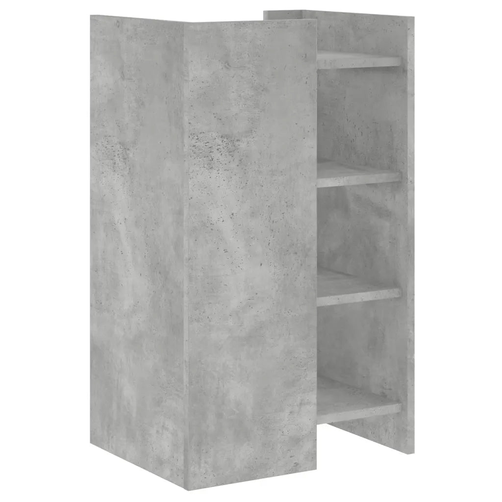 Credenza Grigio Cemento 45x35x75 cm in Legno Multistrato 848384