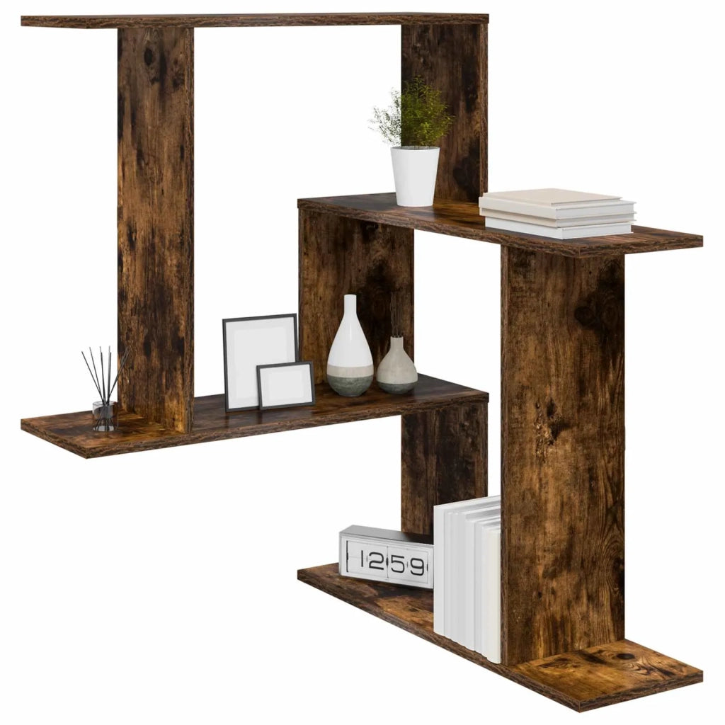 Scaffale da parete Rovere Fumo 67 x 67 x 87 cm 8012224