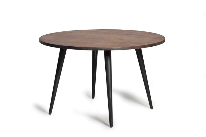 Tavolo da pranzo in massello di mango e metallo