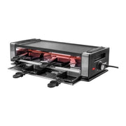 Unold 673773 Raclette Finesse Basic Raclette Elettrico 1200 W Piastra Reversibile 8 Pentole colore Nero