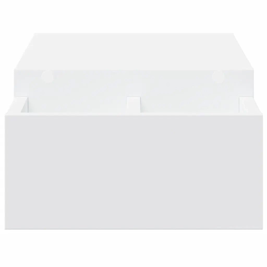 vidaXL Supporto Monitor con Contenitore Bianco 50x27x15 cm Truciolato