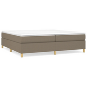 Letto matrimoniale | Letto per adulti | Struttura Letto a Rete a Molle Tortora 200x200 cm in Tessuto