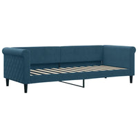 Divano Letto con Letto Estraibile Blu 80x200 cm in Velluto 3197763