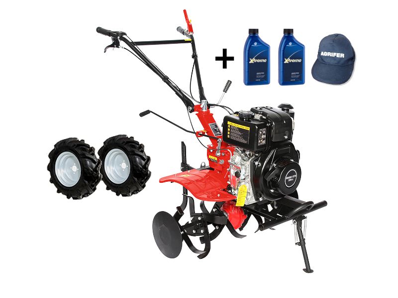 Motozappa diesel Dunsch DU43306-90D21S con motore 306cc 5Hp fresa 90,5cm