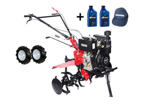 Motozappa pesante diesel Dunsch DU43418-115D31S con motore 418cc 9Hp fresa 116cm