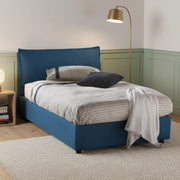 Abbygale, Letto Piazza e Mezza Materasso Incluso Made in Italy, blu