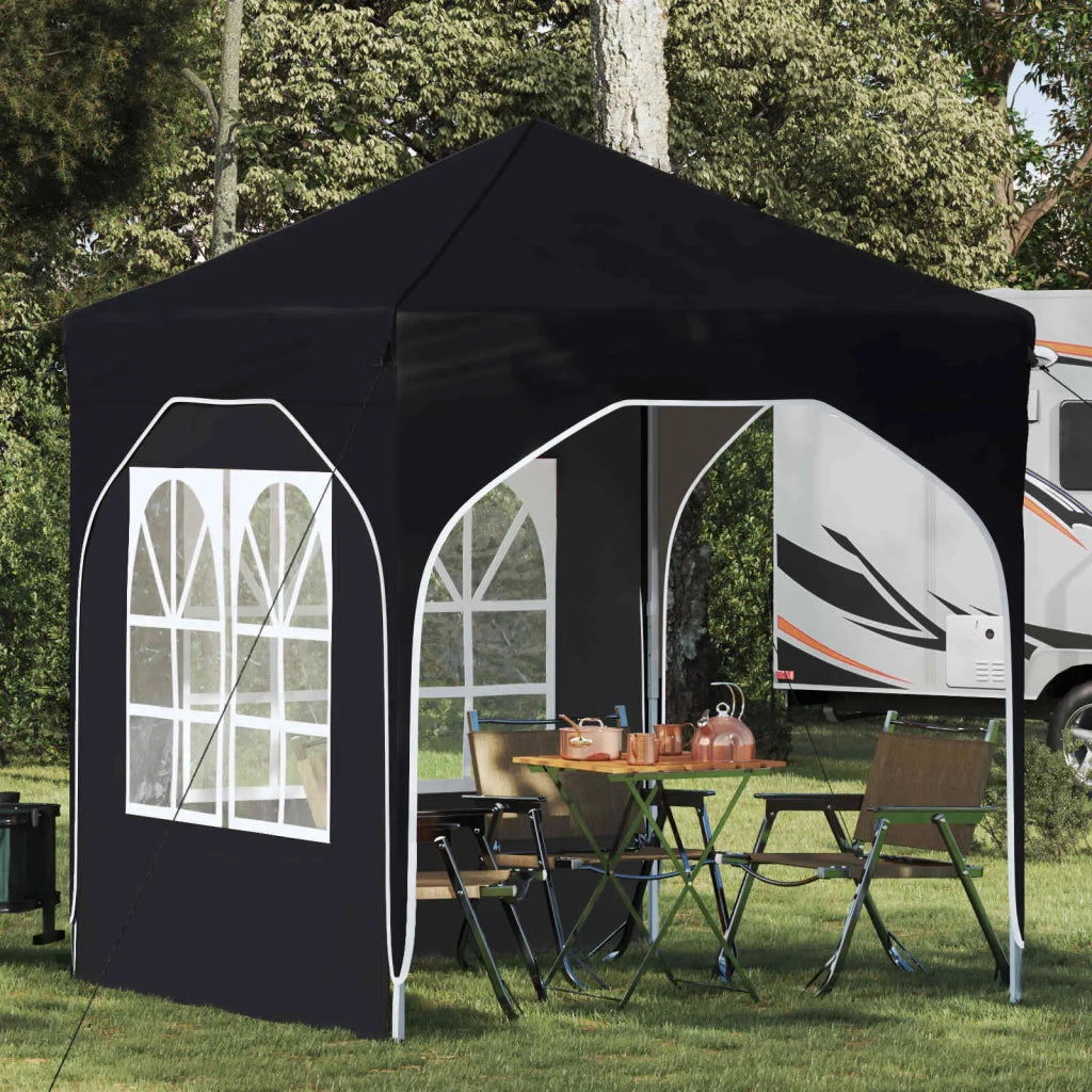 Tenda per feste a pop-up-Gazebo 192 x 192 x 245 cm Nero 353301