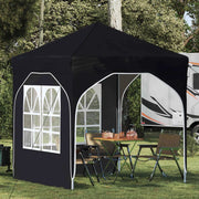 Tenda per feste a pop-up-Gazebo 192 x 192 x 245 cm Nero 353301