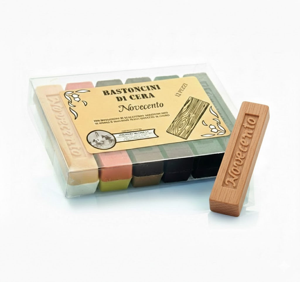 BASTONCINO DI CERA colore douglas- 12 pezzi  - NOVECENTO