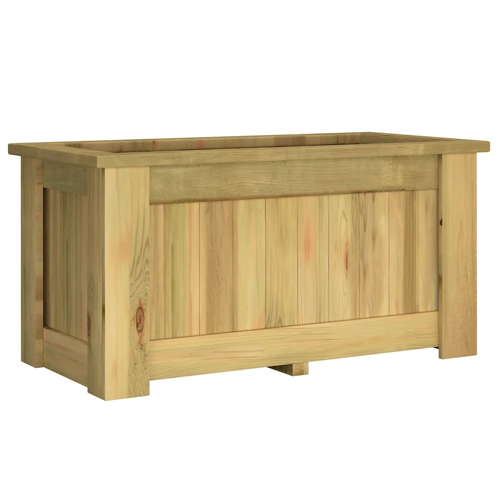 Fioriera Rialzata 100x50x50 cm in Legno di Pino Impregnato 49094