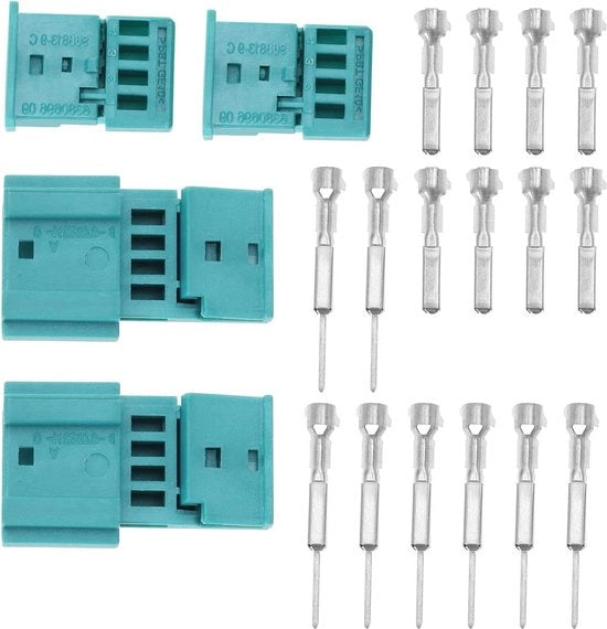 4 pezzi di connettore a cavo maschile e femminile - set di riparazione per contenitore di connettore BMW - connettore elettronico idrorepellente - guaina di cavo - adatto per BMW.