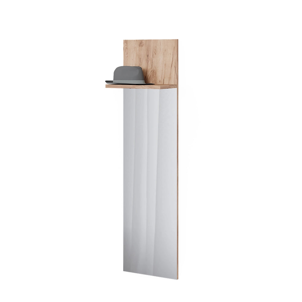 Vicco Appendiabiti da parete Quercia dorata 36 x 135 cm con specchio