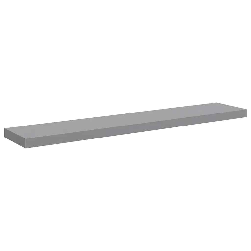 Scaffali a Parete 2 pz Grigi 120x23,5x3,8 cm in MDF cod mxl 33501