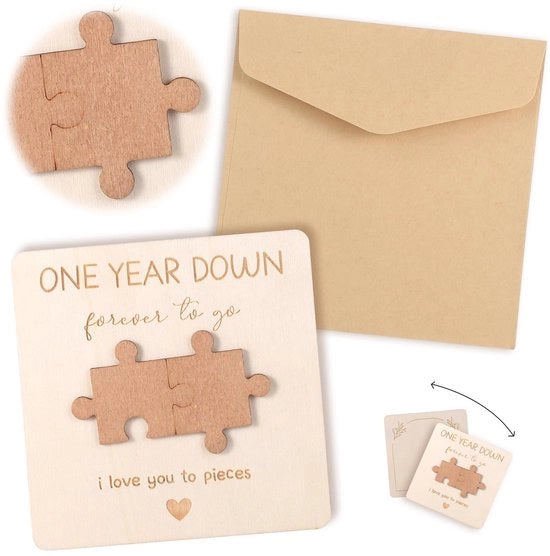 Carta di compleanno in legno - Carta di compleanno per uomo - Carta di compleanno per donna - Candelabri di compleanno - Carte di compleanno con busta - Inclusi standard di sospensione
