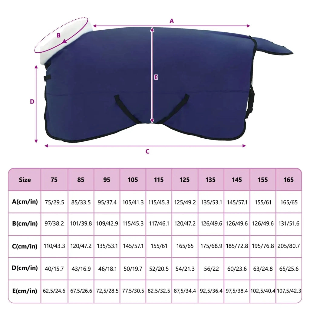 Coperta per Cavalli Blu navy 155 cm Felpa in pile CFW5721897