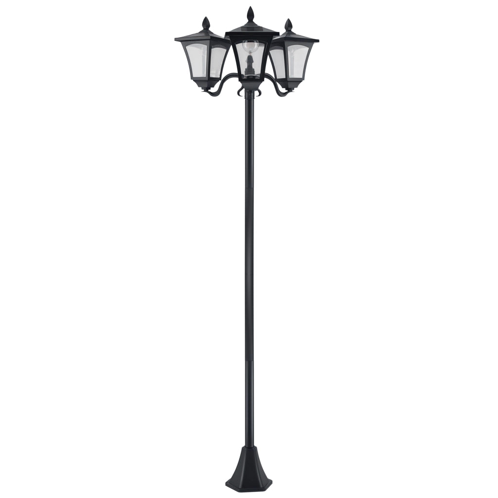 Lampada da giardino a LED solare 3 luci ¨C zephmum ¨C H182.5 cm IP44