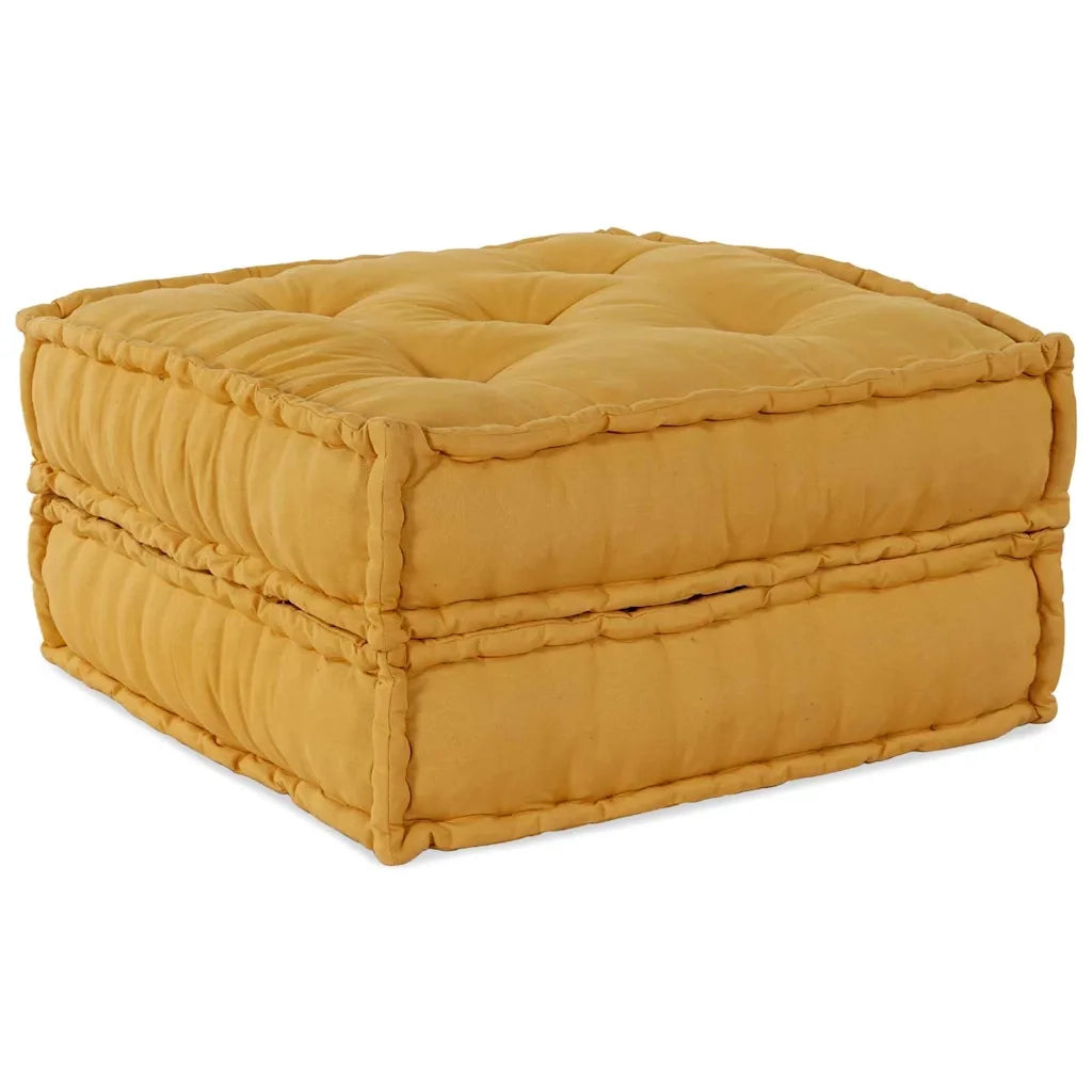 vidaXL Cuscino 2 pcs Giallo 70 x 70 x 36 cm Poliestere