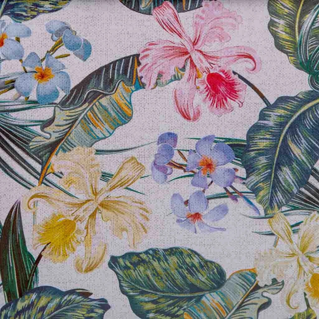 Cestino in metallo stampato a fiori 22,5x13,7x11,3 B20x11