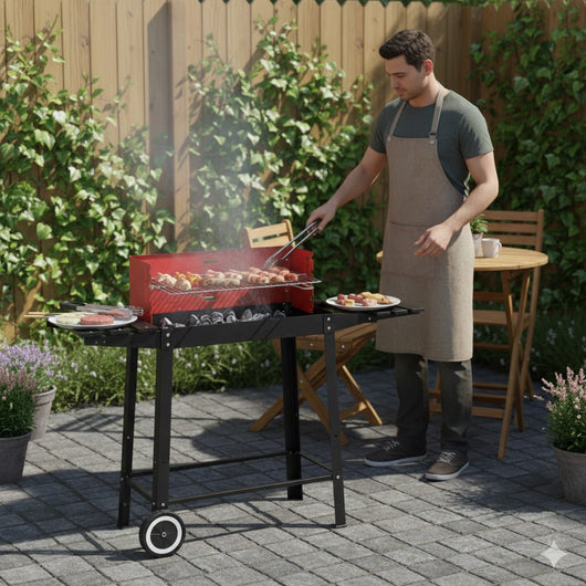 Barbecue a Carbone Afrodite Kasart Acciaio Verniciato 85,5 x 44 x 82 cm