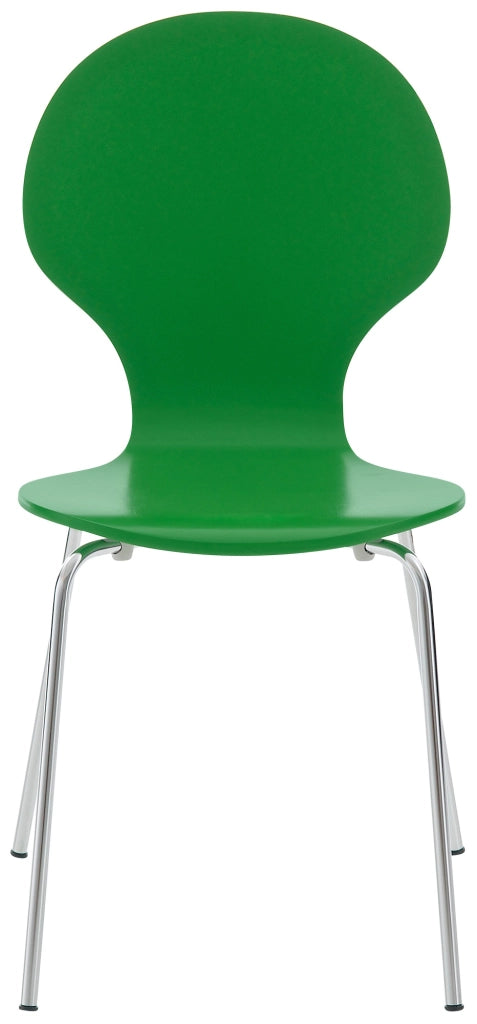Set 2x Sedie Impilabili Diego in Legno Robusto verde
