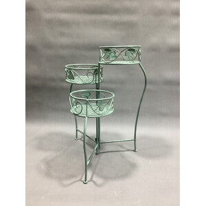 C FIORIERA 3 POSTI 44X46XH65CM VERDE SALVIA EPOQUE- 2,0 pz